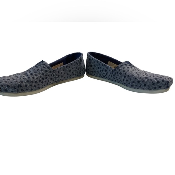 Toms- navy print flats - size 6.5m - GUC - Picture 6 of 7
